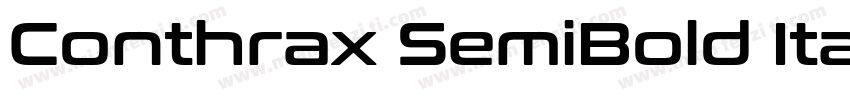 Conthrax SemiBold Italic字体转换